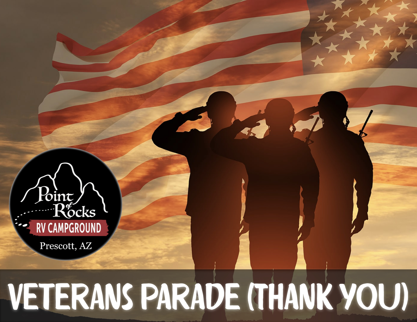 Veterans Rocks Veterans Day Parade - Point of Rocks Campground